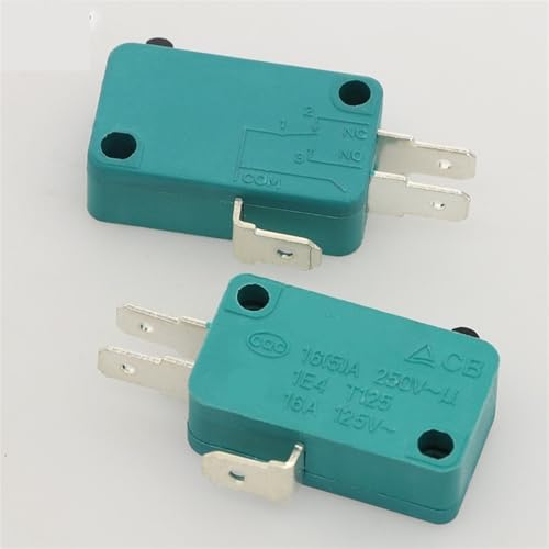 Interruptor de límite KW3-0Z AC 16A para repuesto de electrodomésticos y microondas pack de 2 5
