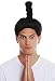 WIG ME UP- 68619-P103 Peluca Halloween Carnaval Hombres Mujeres samurái Chino japonés...