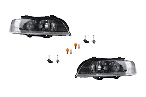  Fari alogeni adatti per BMW Serie 5 E39 11/95-08/00 Leuc. Set Sinistra Destra