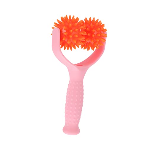 KOMBIUDA Handheld Massager Stick Ball Massage Roller Stick for Muscle Relief Portable Trigger Points Massager Rod Manual Massage Roller Stick Pink