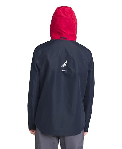 Image of Nautica Men's Lightweight Sailing Jacket - Waterproof & Windproof, Breathable