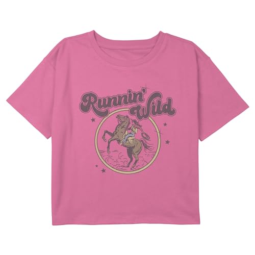 Fifth Sun Girls' Running Wild Redux Boxy Crop Tee