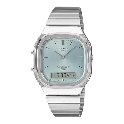 Image of Casio Vintage AQ-240E-2ADF Analog-Digital Light Blue Watch Unisex (D429)