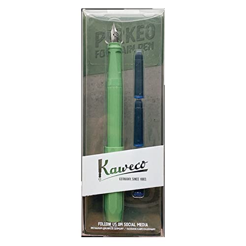 Kaweco 10002227 Perkeo Fountain Pen Set Forest Green F Nib
