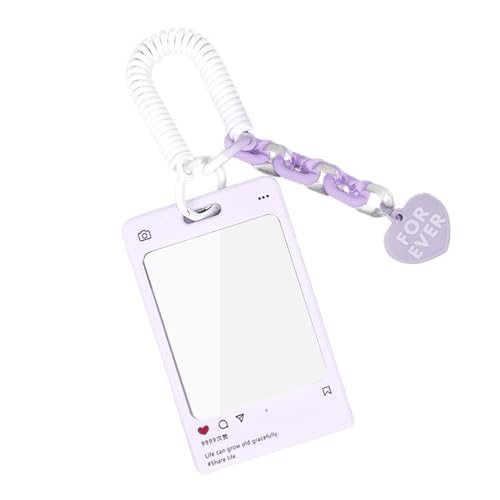 Portatarjetas de acrílico transparente coreano para postales postales dulces papelería mariposa titular de la tarjeta funda acrílica