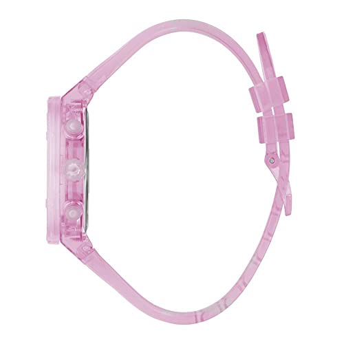 Image of Guess Women's| Analog Sport Watch| Sustainable Nylon Case| PU Strap | 30M Water Resistance