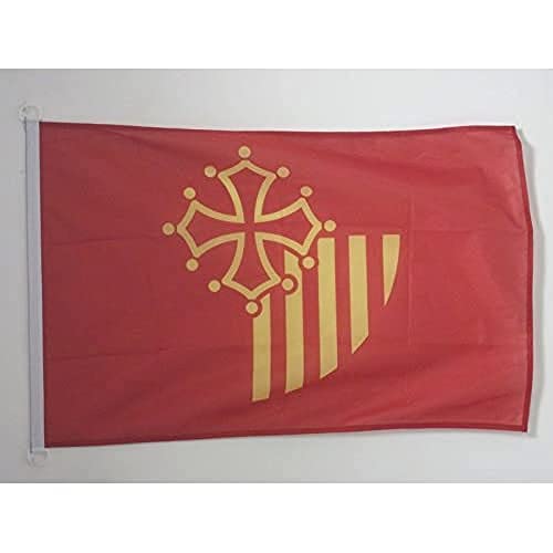 AZ FLAG Languedoc-Roussillon Nautical Flag 18'' x 12'', Languedoc-Roussillon flags 30 x 45 cm, Banner 12x18 in for boat