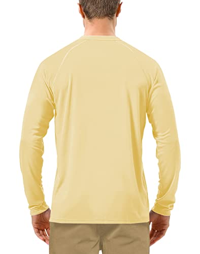 Image of Roadbox Mens UPF 50+ UV Sun Protection Shirts Outdoor Long Sleeve SPF Rash Guard for Fishing Hiking Swimming Running