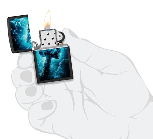 Zippo Encendedor Thor's Hammer Black Mate 46365 miniatura 3