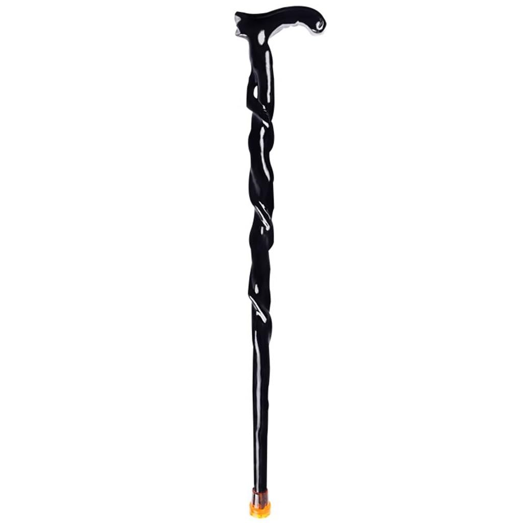 Laski, The Antyczna laska z rzeźbionego korzenia dla osób starszych, ręcznie rzeźbiona drewniana laska, uchwyt Omic(A,87Cm(Use Height 166 170Cm))