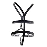 Kutocesy Chastity Belt for Adult Men Stretch Bondage Toys Adjustable Cage Accessories,BDSM Y Shape Sex Strappy Pants