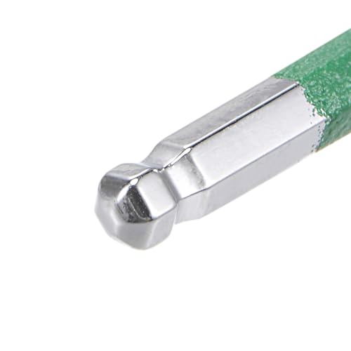 Llave hexagonal de extremo de bola 2,5 mm de brazo largo uxcell, 4 piezas 5