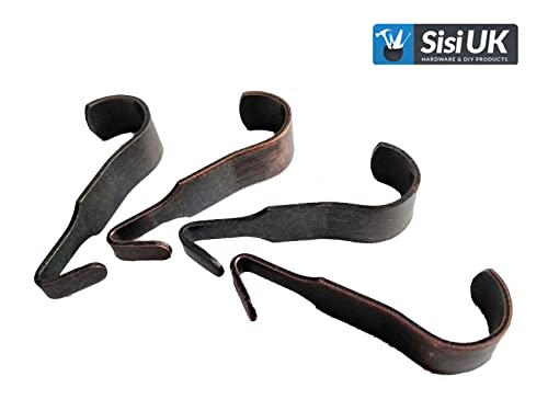 Picture Rail Hooks Bronze Narrow Picture Rail Hooks Heavy Duty Gallery Hanging Moulding Hooks Mirror Photo Frame Hanging Metal Hooks Pack of 10 - Image 2