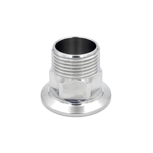 Raccord fileté mâle BSPT 1/2"-2" inox 304 avec férule Tri Clamp DN40
