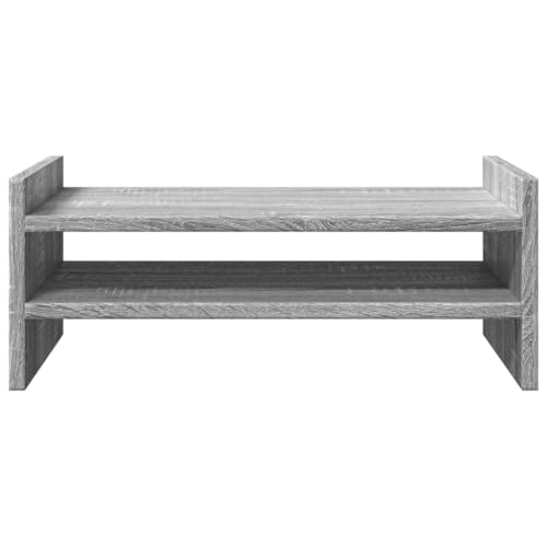 Support de moniteur gris Sonoma stable réhausseur écran peu encombrant bureau ordinateur