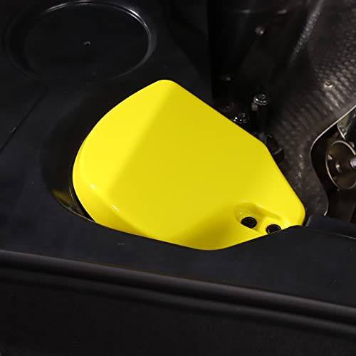 Image of TOYCIDFG Engine Bay Shock Protection Panel Cover Trim Compatible with Chevrolet C8 Corvette 2020-2023 Absorbing Tower Cover Caps (Yellow)