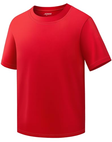 Boys Shirts Athletic Dry Fit Neon T Shirts Short Sleeve Kids Youth Moisture Wicking Quick Dry Sports Training Performance Tee