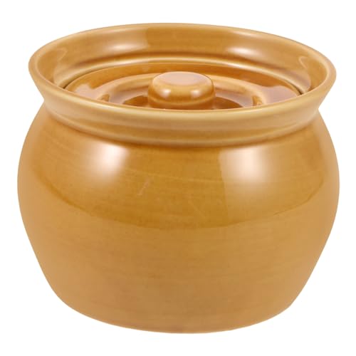 GLEAVI Bowl de Cerámica con Tapa para Estofado y Sopa para Cocción Saludable y Casa