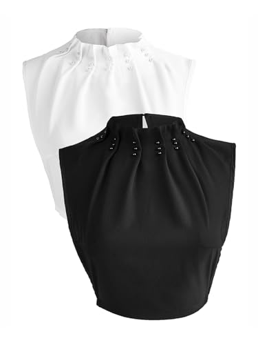 Imitation Pearl Shirt Collar New Anti-Wrinkle Dickey Faux Collar Professional Clothes Fake Collar for Women