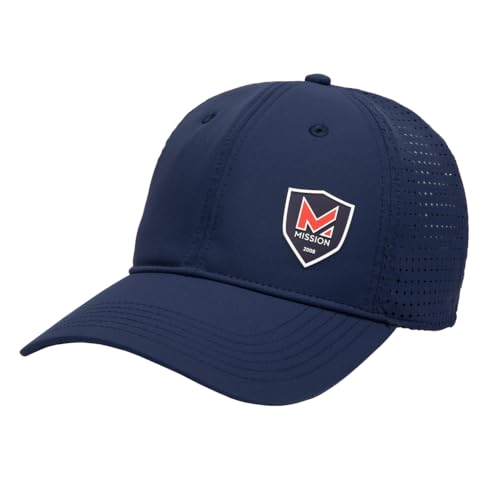 Image of MISSION Cooling Flex Varsity Hat - Unisex Baseball Cap - Lightweight & Stretch Fit - Cools Up to 2 Hours - UPF 50 Protection