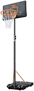 SILVER VALLEY Junior Portable Basketball Hoop and Stand Kids with Adjustable Height and Portable