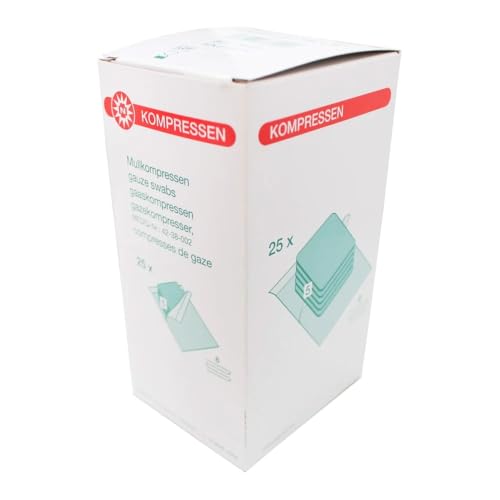 Nobamed Mullkompressen steril, 8-fach, à 5 (5 x 5 cm, 1 Pack = 25 Sterilpack à 5 Stk.)