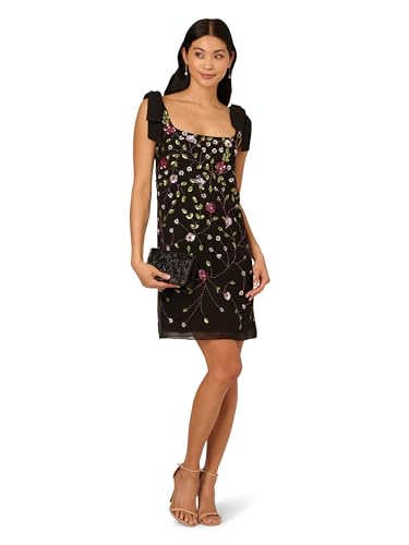 Adrianna Papell Women's Bead GGT Shift Dress4