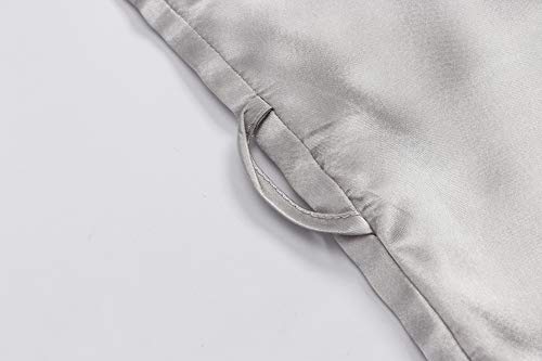 Expressbuynow Women/'S Kimono Robe Short,Small,Pure Color-Gray #TOP4