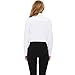 MGWDT Button Down Shirt Women Long Sleeve Blouse Oxford Shirts Classic-Fit Cotton Tops Wrinkle Resistant Medium White