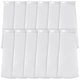 Tudomro 16 Pack 4 Inch Ring Filter Socks 200 μm Aquarium Sump Filter Sock Pool Filter Bag for Fish Tank Sump Freshwater Saltwater Aquarium, 4 Inch Ring by 10.5 Inch Long