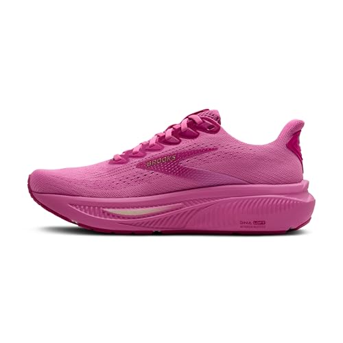 Brooks Women’s Ghost 17 Neutral Running Shoe - Pink/Fuchsia/Gold - 9 Medium - 3