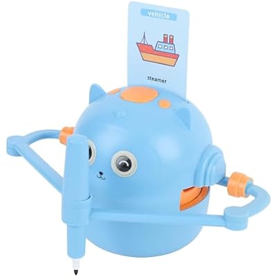 Smart Drawing Robot - Interactive Educational Learning Machine with Premium ABS Material, 21800mAh Battery, 2 Pens, 100 Cards - for Kids and Adults