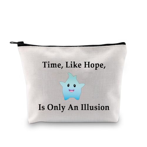 JXGZSO Time Like Hope Is Only An Illusion Makeup Bag Lumalee Blue Merch Animation Movie Lover Gift