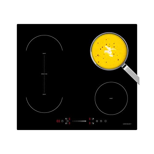 Cookology CIB606 59cm Induction Hob with Bridging Function – Black