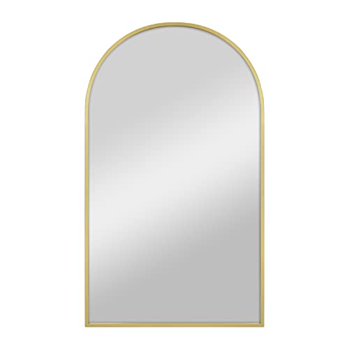 Image of MCS Master & Co. Metal Arch Mirror, 20x34, Brass, for Bathroom & Bedroom