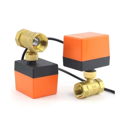 Vanne à bille motorisée DN32 AC220V à 3 voies en laiton pour régulation d'eau - 5