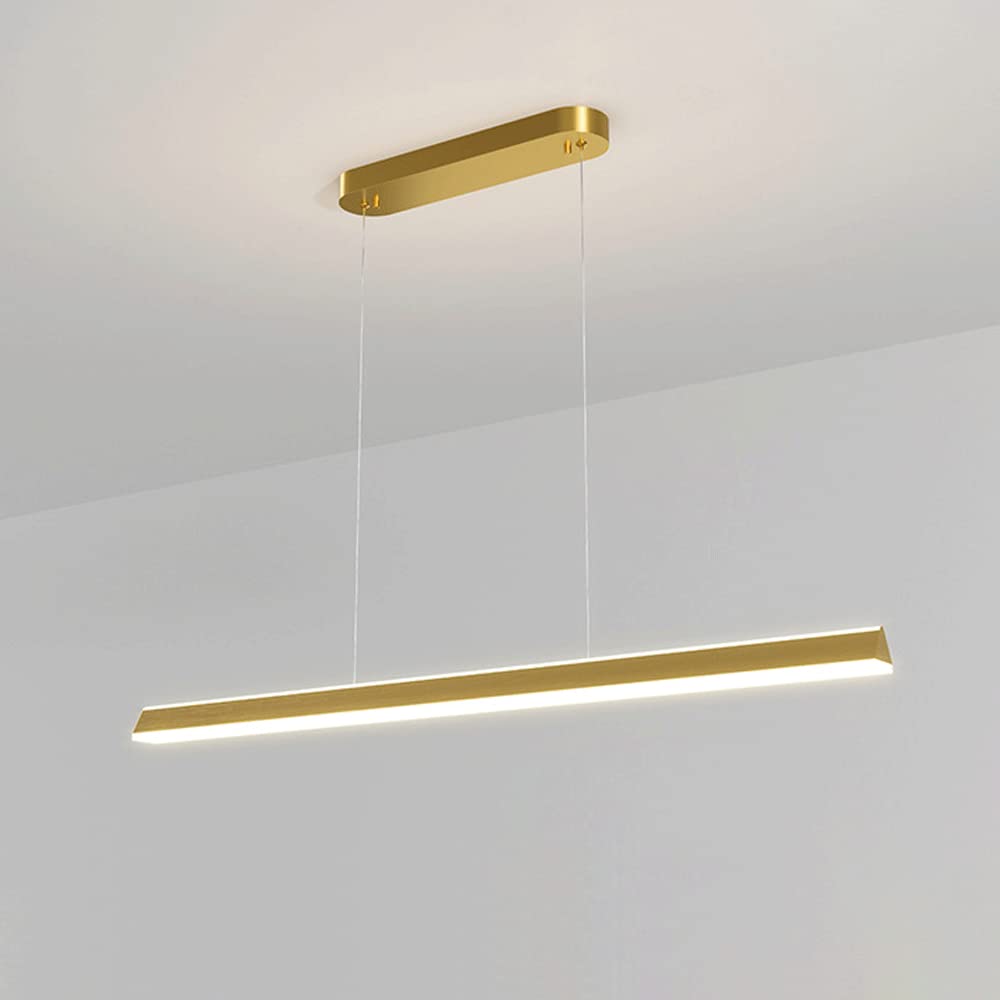Lampadari Lampadari a Sospensione Lineari Lampadario a LED, Lampada a Sospensione Moderna a Striscia Lunga Lampada da Tavolo da Pranzo in Alluminio, Lampade a Soffitto Minimaliste per Cucina da