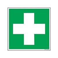 HUW24 Lebenszeichnung KNS Erste Hilfe selbstklebend, leuchtet im Dunkeln, 148 x 148 mm, Standard BGV A8