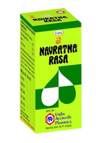 Unjha's Navratna Rasa (Gold Coated) Tablet (20 Pills) (Ayurvedic)-image-48
