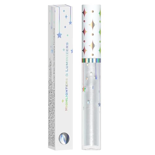 Barra de maquillaje resaltador líquido, resaltador facial líquido - Brillo corporal | Resaltador líquido resistente al agua, resaltador de larga duración, brillo para mejillas - imagen 7