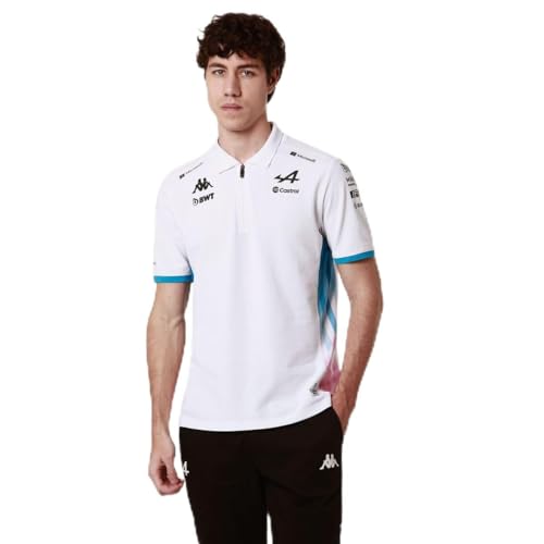 Polo Alpine F1 Kappa Adrem Blanc S plongez dans l'histoire de la course