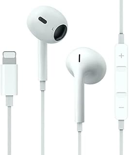 In-Ear Headphones for iPhone, Hi-Res Extra Bass Earbuds,HiFi-Audio Stereo Noise Isolating Earbuds with Mic+Volume Control Compatible with iPhone XS/XS Max/X/XR/13/13 Pro/12/12 Pro/11/SE/8/8P/7Plus