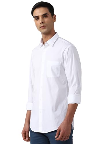 Image of Peter England Men's Solid Slim Fit Shirt