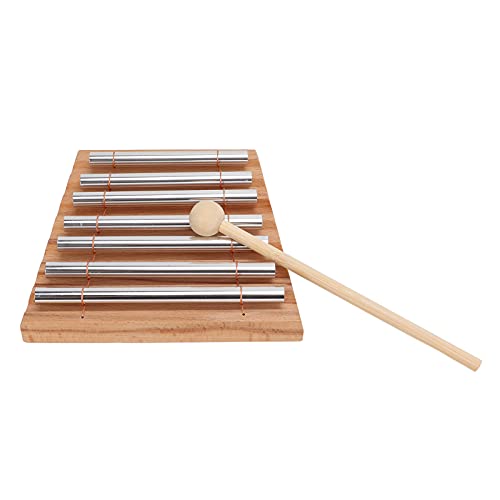 Energy Chime, Clear Sound Musical Percussion Instrument, Metal Hand Chimes with Mallet for Meditation and Yoga