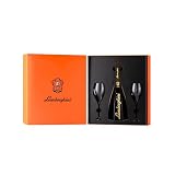 Lamborghini Ottagonale – Cofanetto Regalo con Bottiglia 0,75L e Flûte | Spumante Metodo Charmat, Made in Italy – Linea Ottagonale (GOLD)