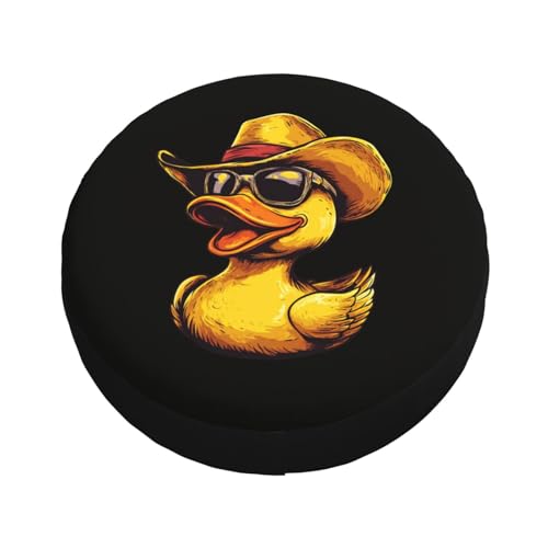 Image of Cute Duck Spare Tire Cover Universal Wheel Tire Cover Funny Cartoon Duck Tire Protectors for Travel Trailer Rv SUV Truck Camper and Many Vehicle 17 Inch