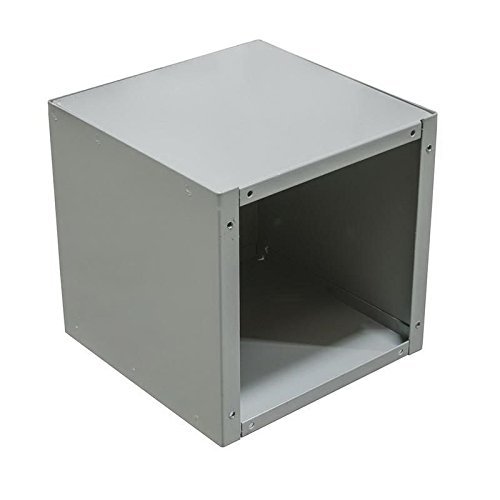 Milbank 12128-SC1-NK NEMA 1 Polyester Powder Coated Steel Screw Cover Junction Box Without Knockout 12 Inch x 12 Inch x 8 Inch ANSI 61 Gray