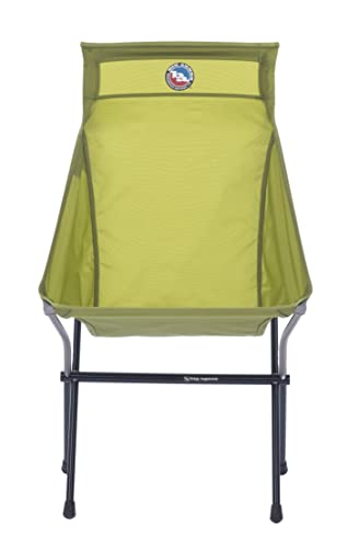 Big Agnes Big Six Camp Chair - High & Wide Camping Chair with Aircraft Aluminum Frame, Green