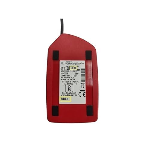 Image of Morpho MSO-1300 E3 L1 USB Fingerprint Scanner, STQC Certified, Biometric Device for Aadhaar eKYC