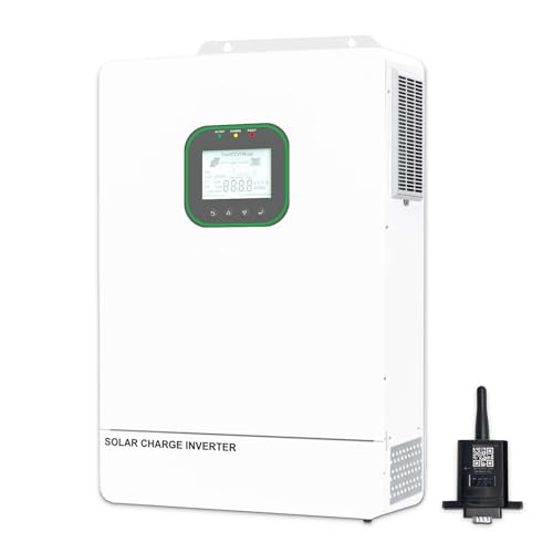 Image of 6500W All in One Solar Hybrid Inverter with WiFi, MAX .6 Parallel, Pure Sine Wave with CT Sensor, Built-in 2 MPPT Solar Charge Controller, 48V to 120V-240V with CT Sensor for Home, RVs, Lead Acid/Li